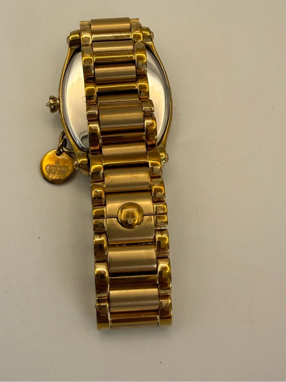 Juicy Couture Gold-Tone Crystal Accent Women's Bracelet Watch with Charm
